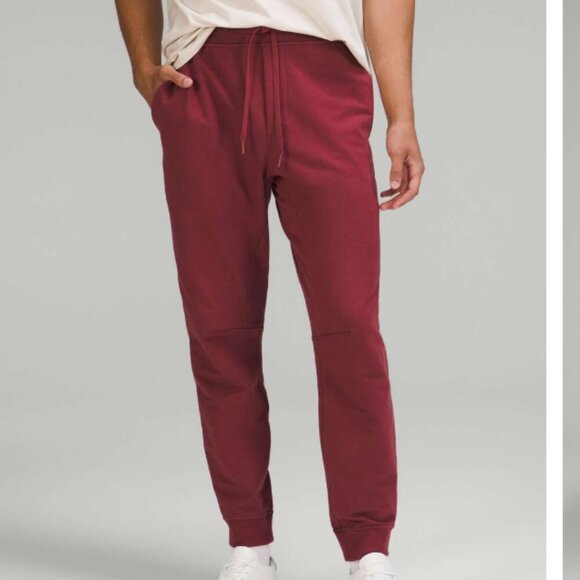 LULULEMON (Men's XS) City Sweat Jogger Pants Red/Wine 29'' Loungewear Athleisure - Picture 1 of 11